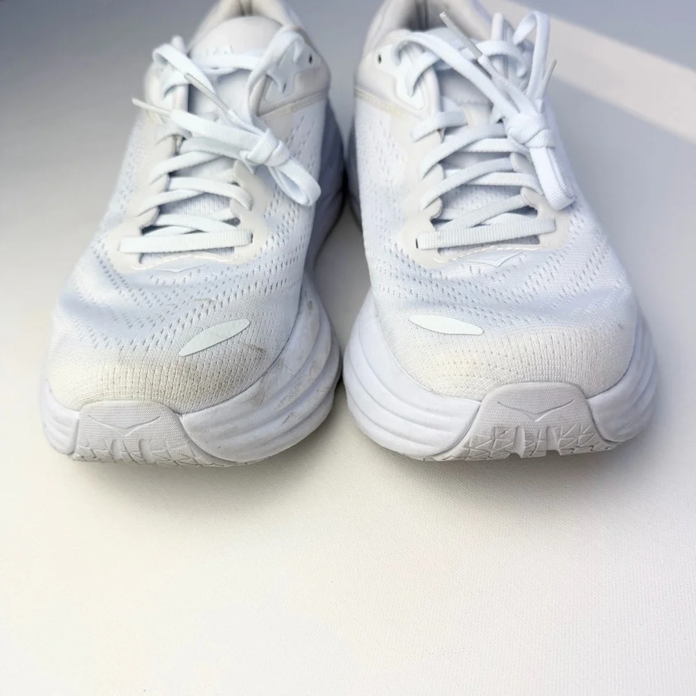 Hoka Bondi 8 White Running Sneakers Women’s 10 - Picture 8 of 13